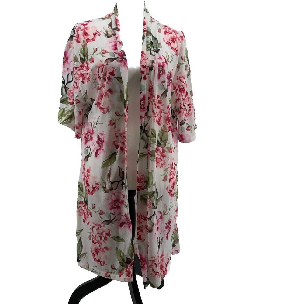 Show Me Your Mumu Open Front Long Duster Womens OS Coastal Coverup Cottagecore